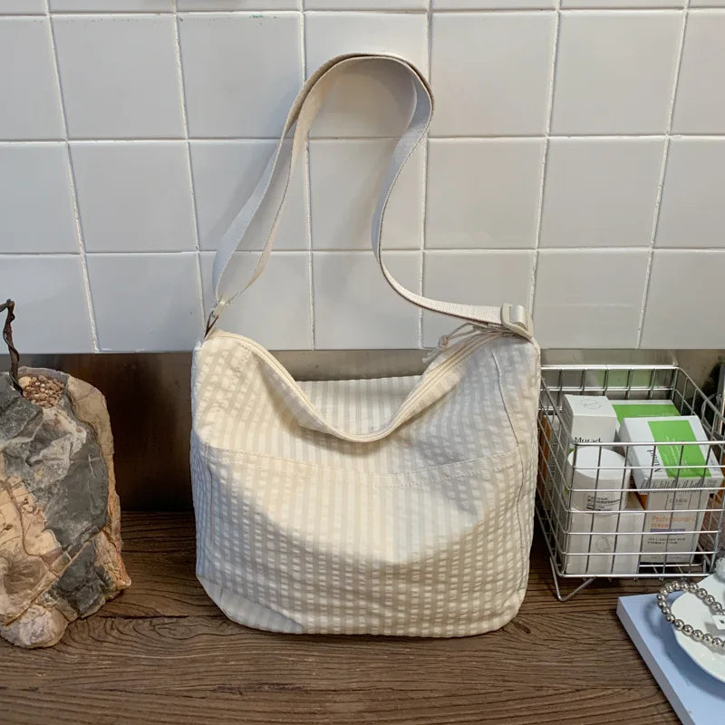 Nixie Large Canvas Tote Bag – Shoulder & Crossbody for Women