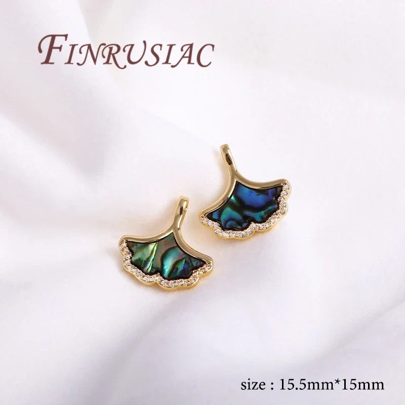 18K Gold Plated Shell Charms – DIY Necklace Pendant Findings