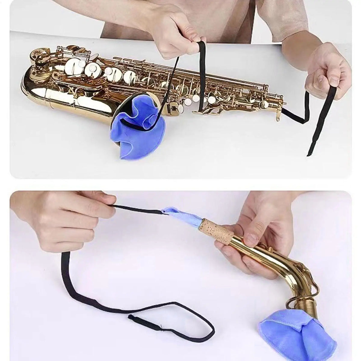 Saxophone Swab & Clarinet Cleaning Cloth Kit – 2 Pieces