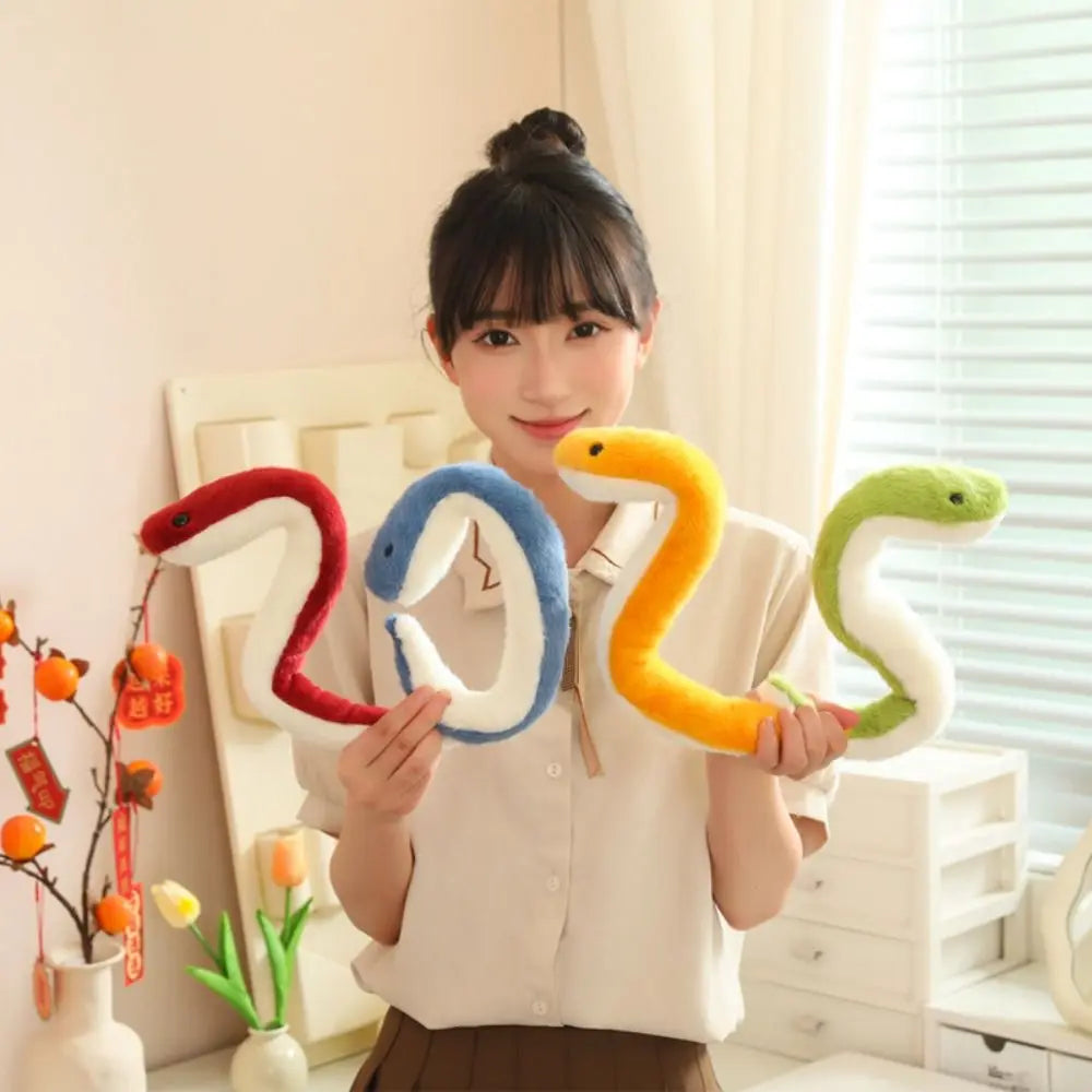 Snake Plush Stuffed Animal Toy – Soft PP Cotton 42cm