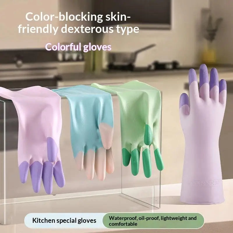 Silicone Dishwashing Gloves – Anti-Slip, Long & Reusable