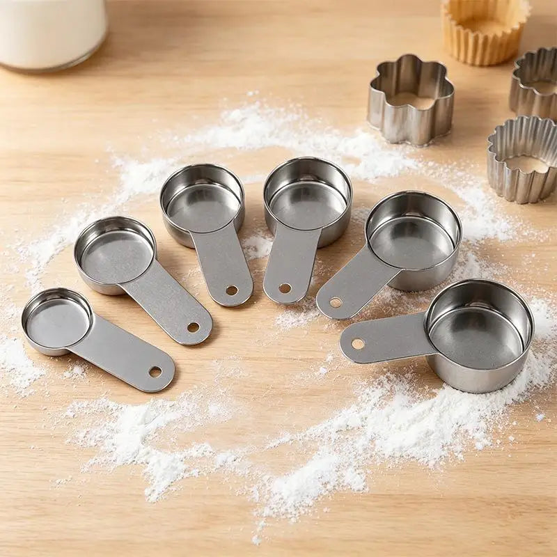 Stainless Steel Measuring Spoons | Hanging Kitchen Baking Tool