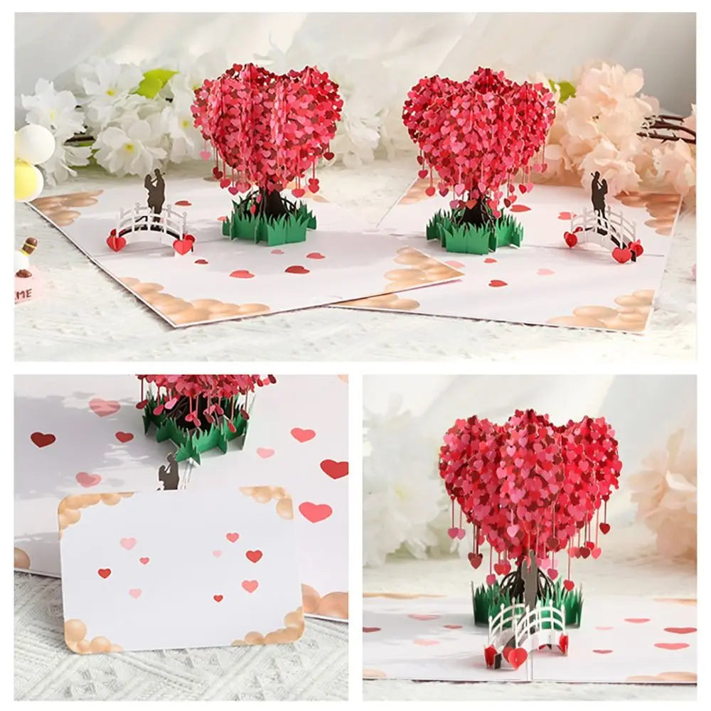 3D Pop-Up Love Card – Romantic Wedding Greeting Postcard
