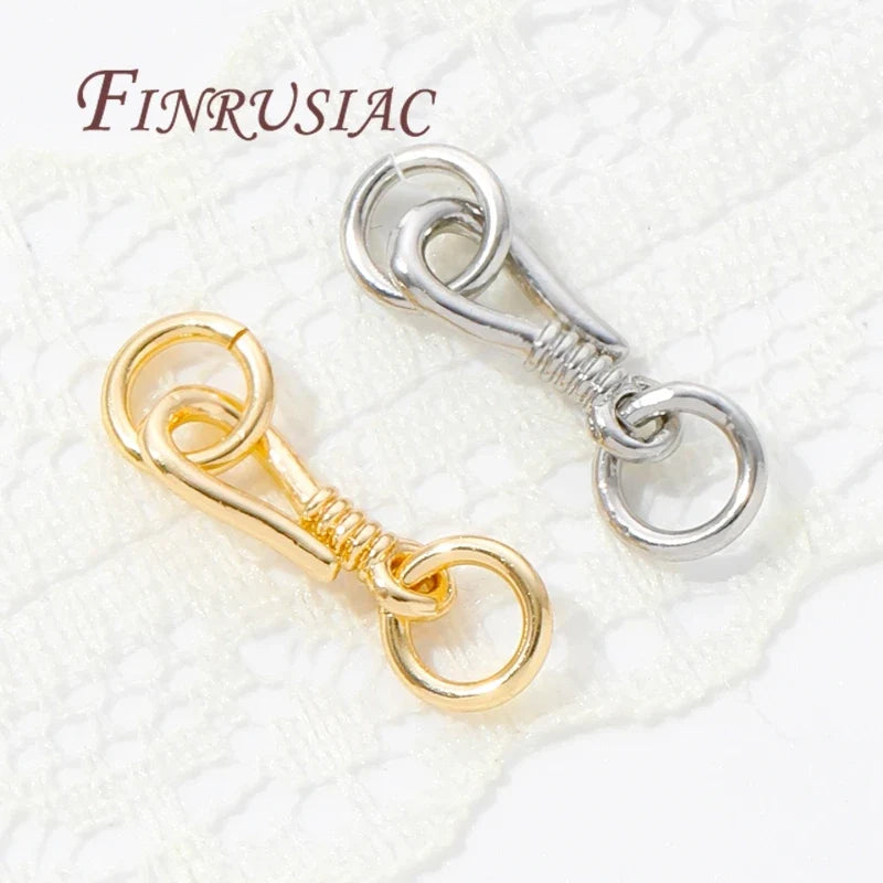 14K Gold Plated Necklace Clasp Connectors – DIY Jewelry Findings