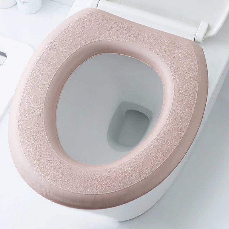 Waterproof Soft Foam Toilet Seat Cover Cushion – Washable O-Shape