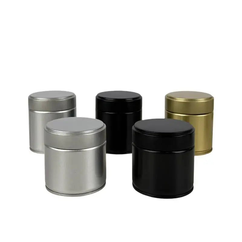 Mini Airtight Matcha Powder Tin Can | Portable Tinplate Jar