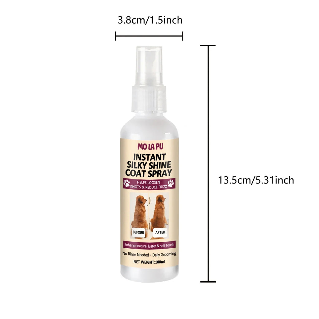 10-in-1 Dog Long Hair Grooming Spray – Detangle & Shine