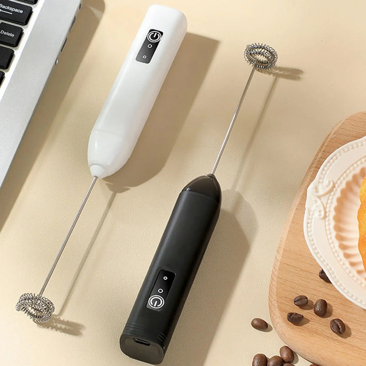 USB Rechargeable Handheld Electric Milk Frother Wand