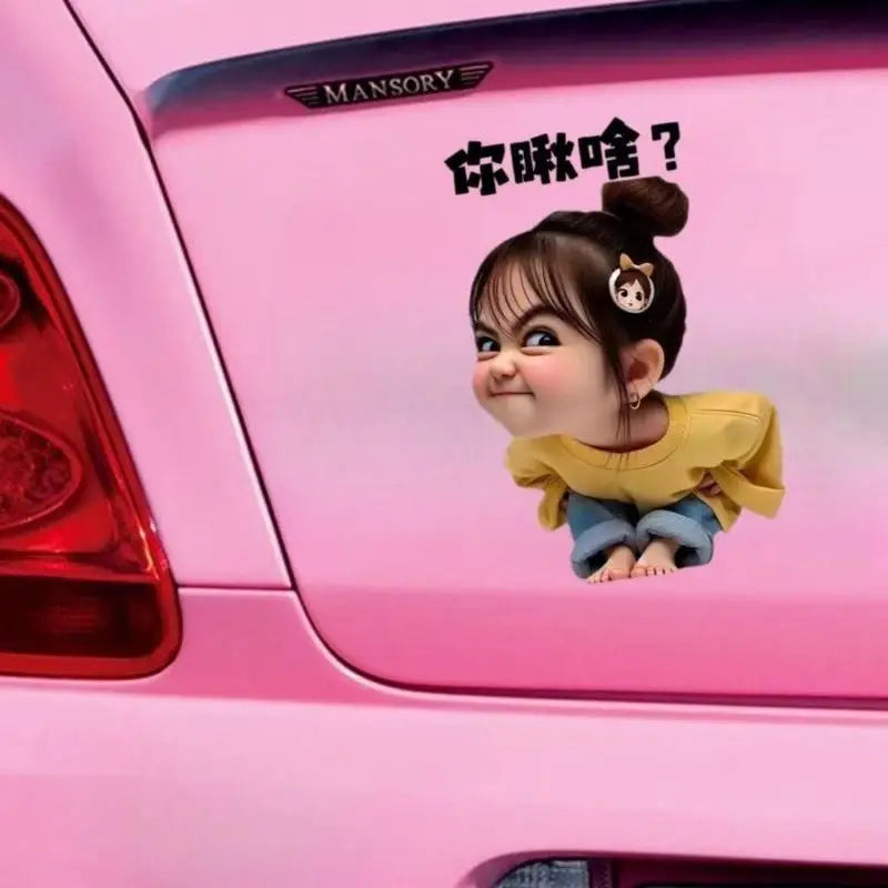 Sassy Girl PVC Vinyl Sticker – Car, Laptop & Helmet Decal