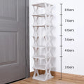 Stackable Plastic Shoe Rack – Dustproof Vertical Organizer