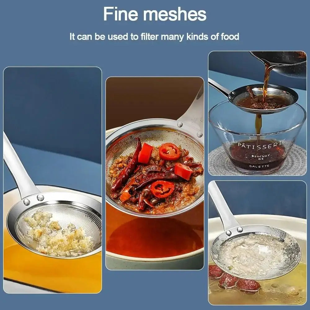 Stainless Steel Oil Strainer Fine Mesh Skimmer Spoon | S & L