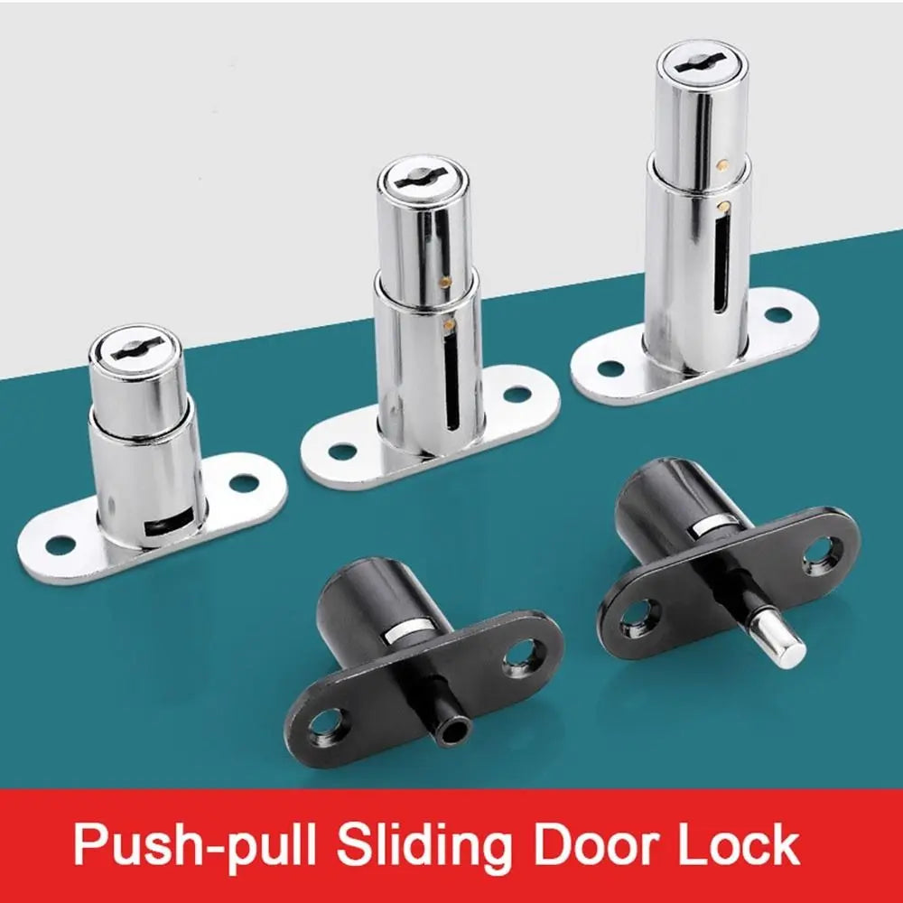 Sliding Door Window Lock with Keys – Zinc Alloy Security Catch