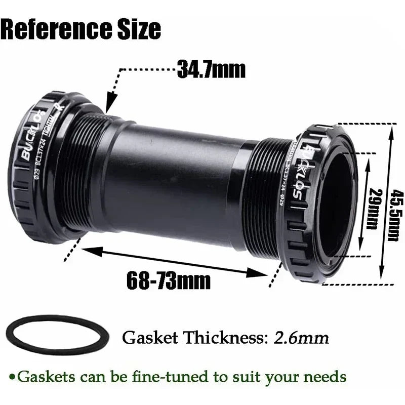 BUCKLOS BSA 68/73mm Threaded Bottom Bracket for DUB 29mm Crank