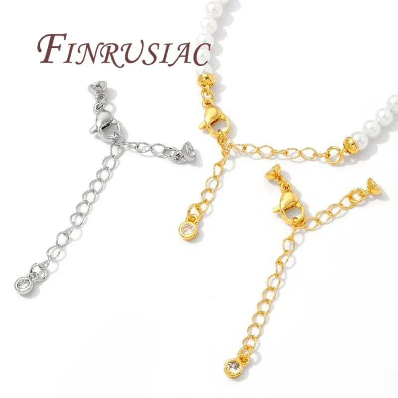 18K Gold Plated Extension Chain & Lobster Clasps | DIY Jewelry