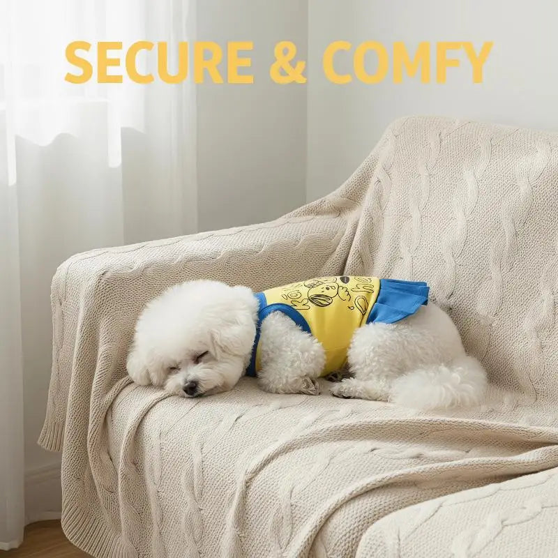 Small Dog Princess Sling Dress – Ice Cream Print Pet Outfit