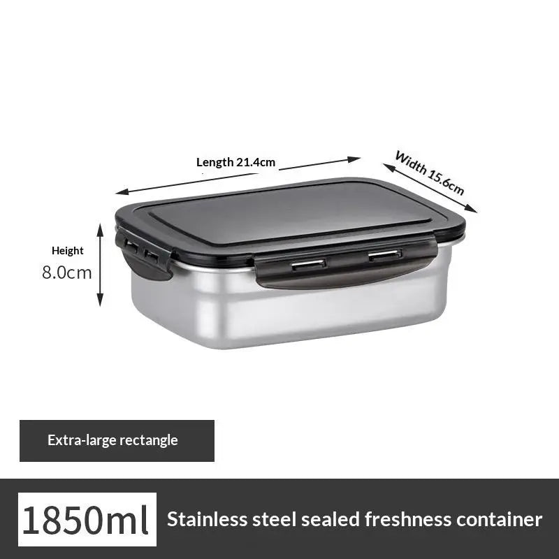 Stainless Steel Lunch Box Food Container with Secure Lid