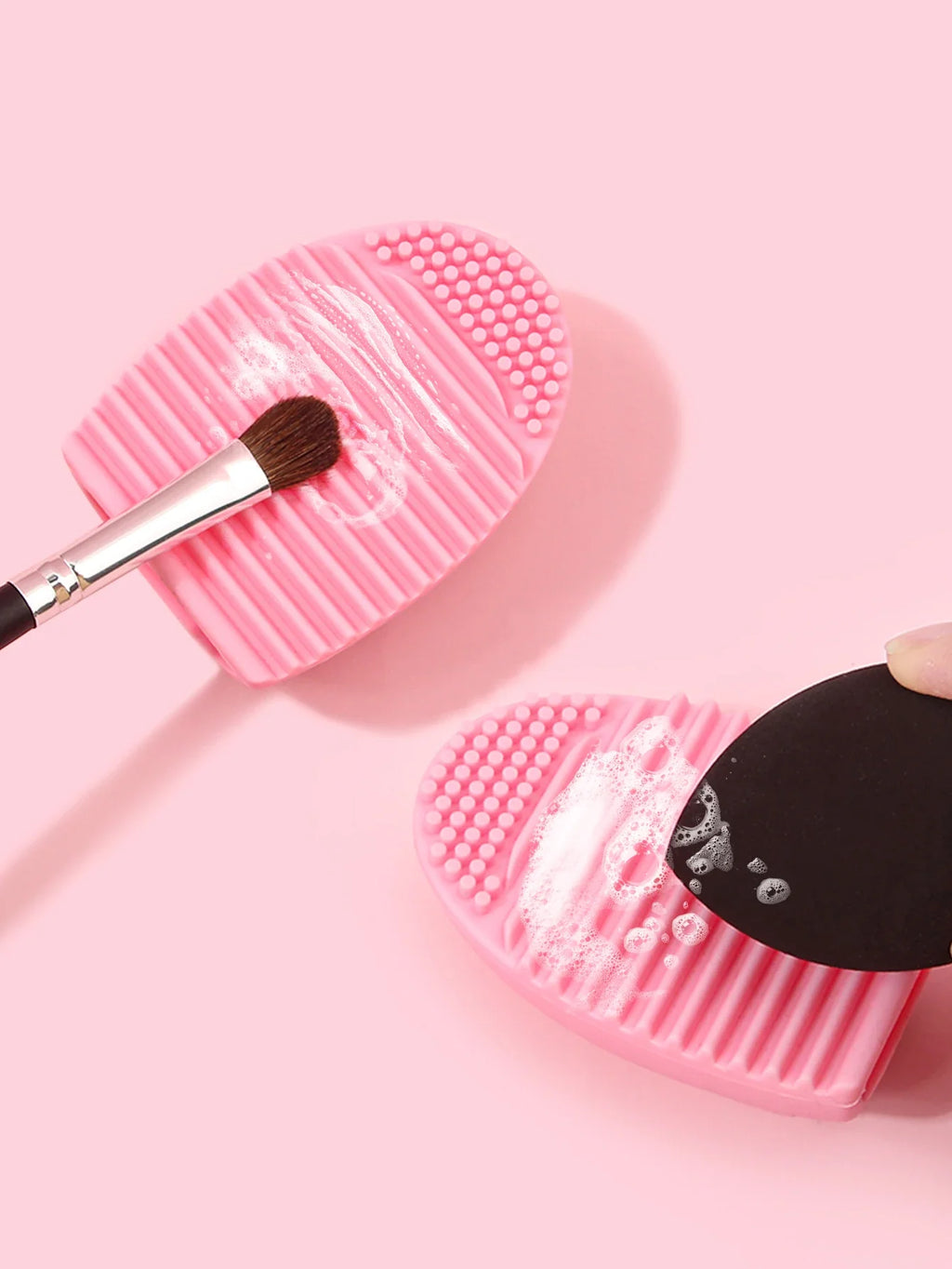 2PCS Silicone Scrubber Egg – Makeup Brush & Face Cleaner