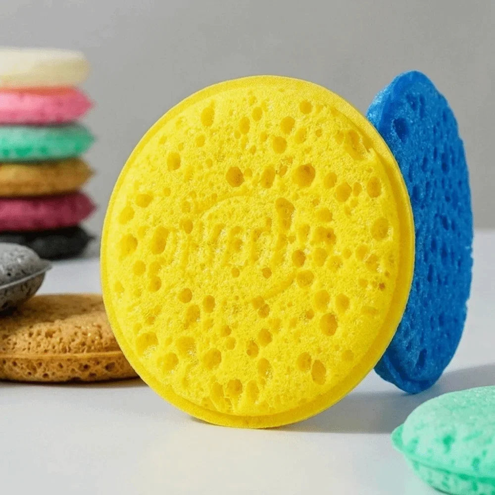 Round Non-Scratch Dishwashing Sponges – Multi-Use Pack of 5/10/20