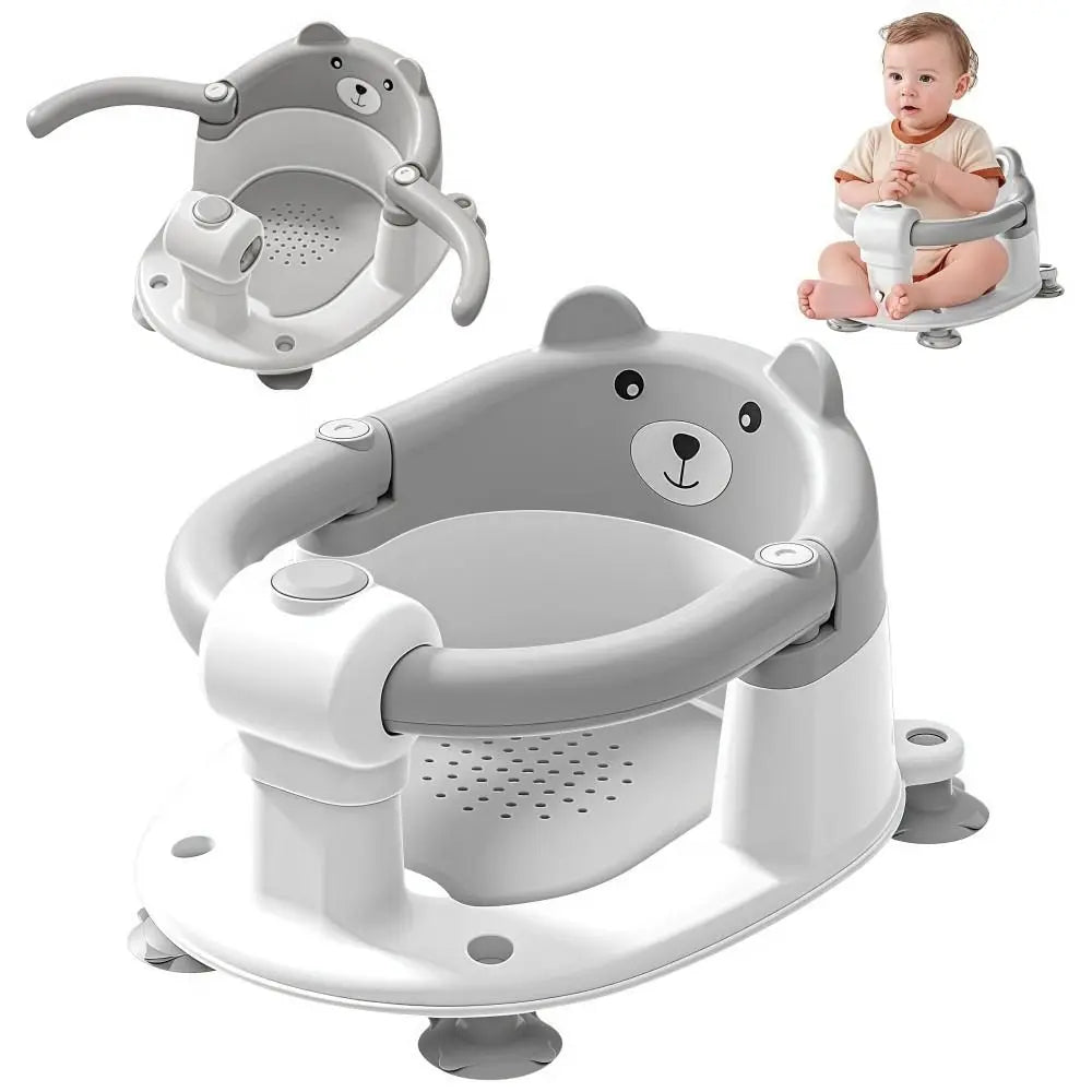 Non-Slip Baby Bath Seat with 4 Suction Cups | Infant Tub Chair