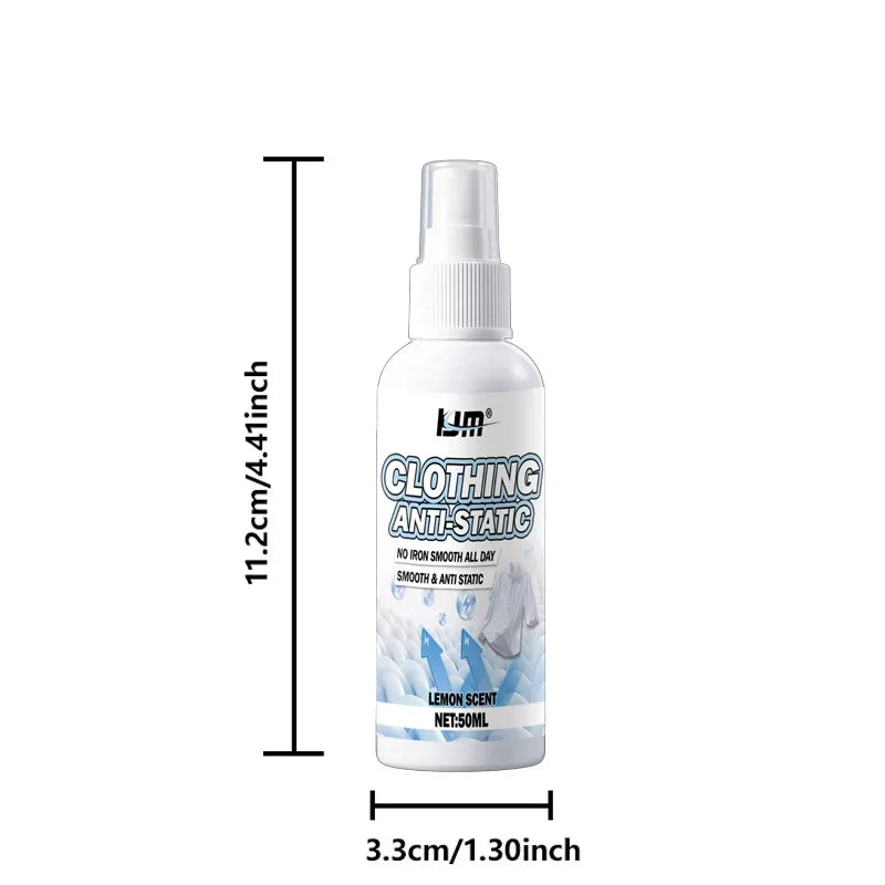 Wrinkle-Removing Fabric Spray – Anti-Static & Fast-Drying