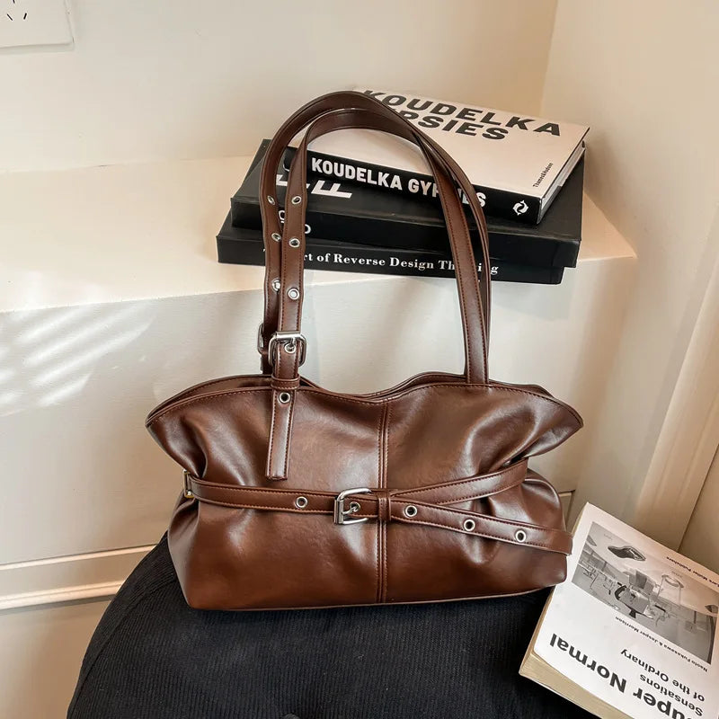 Nixie Women's Large Tote Shoulder Bag – PU Leather Handbag