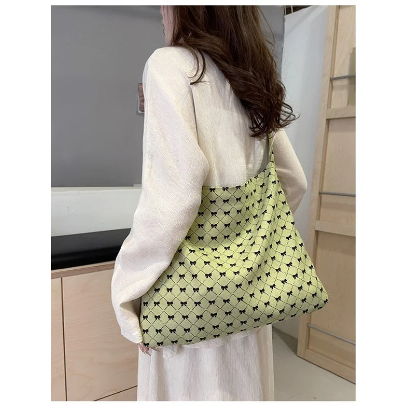 Bowknot Crossbody Bag for Women – Vintage Casual Shoulder Bag