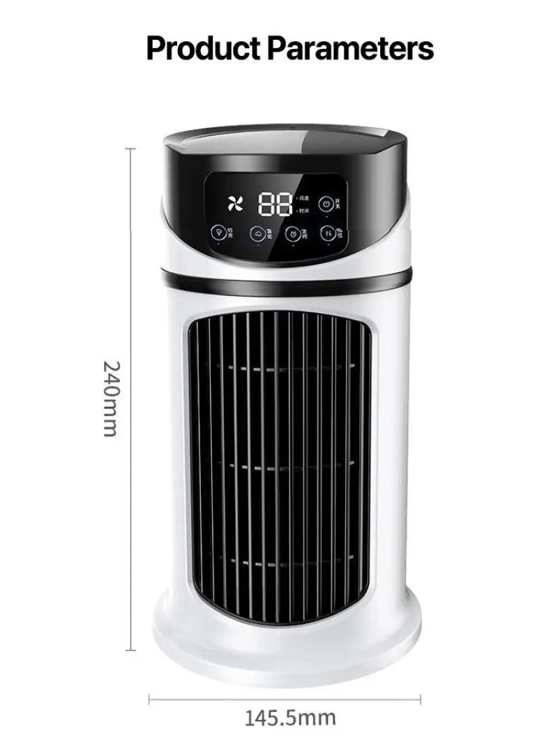 USB Desktop Cooling Fan with Timer – Portable & Quiet