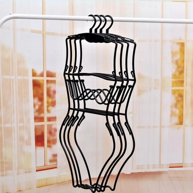Body Shape Swimsuit & Lingerie Hanger – Foldable Closet Organizer