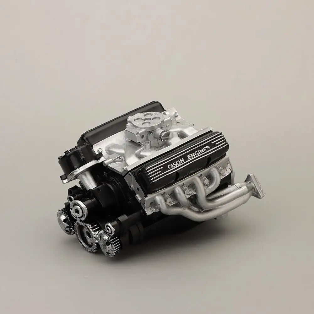 Resin V8 Car Engine Model – DIY Simulation Kit for Adults