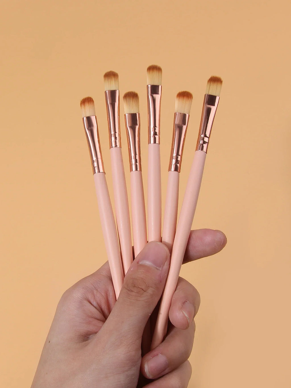 6-Piece Eye Makeup Brush Set – Eyeshadow, Smudge & Concealer