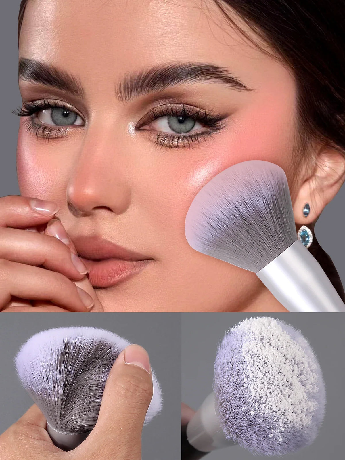 Fluffy Soft Bristle Makeup Brush – Blush, Powder & Setting