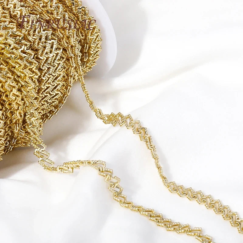 18K Gold Plated Brass Chain 6mm – DIY Jewelry Making