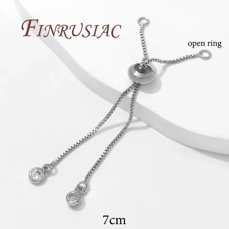 18K Gold Plated Box Chain Bracelet DIY Jewelry Making Component
