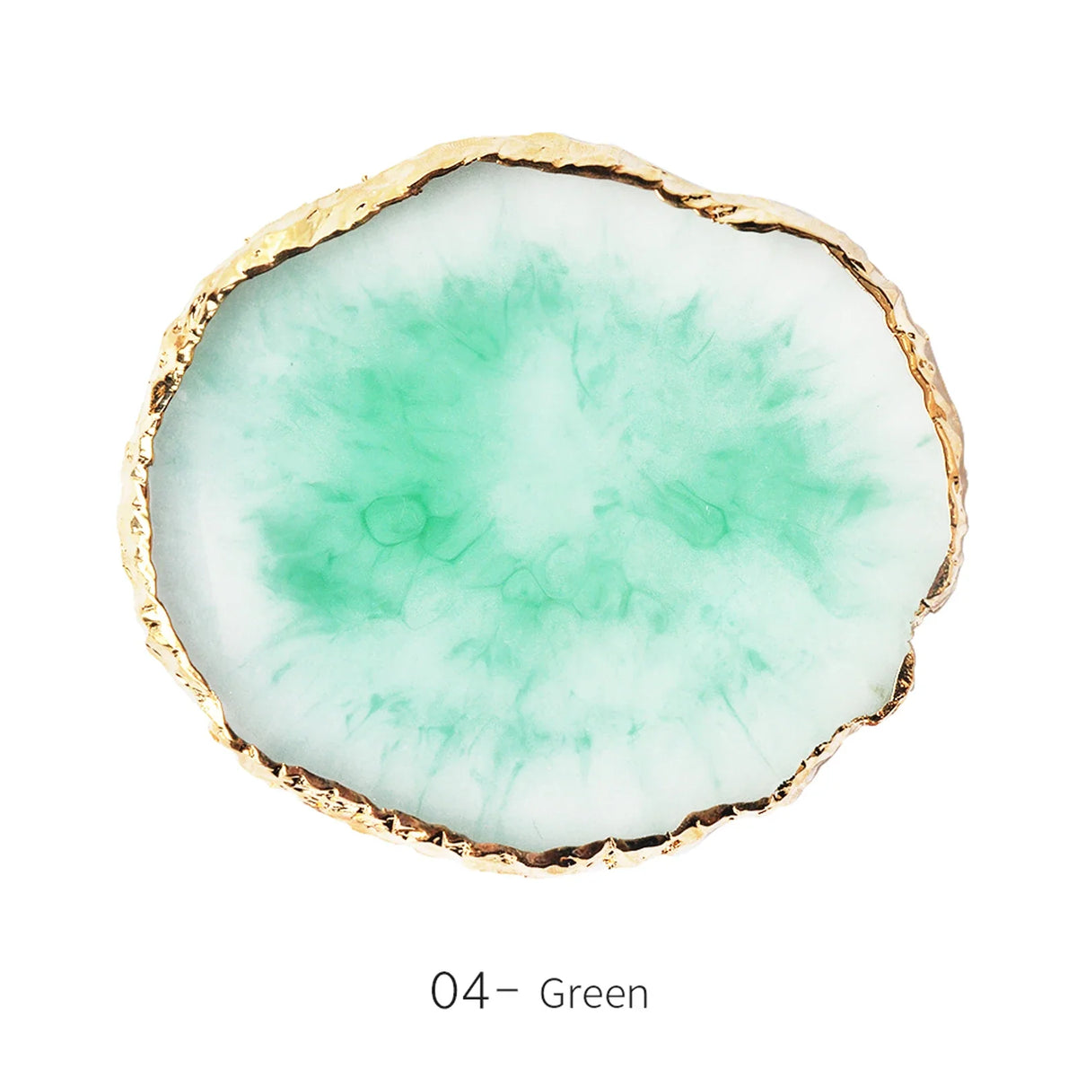 Round Resin Agate Nail Art Palette & Gel Polish Display Shelf