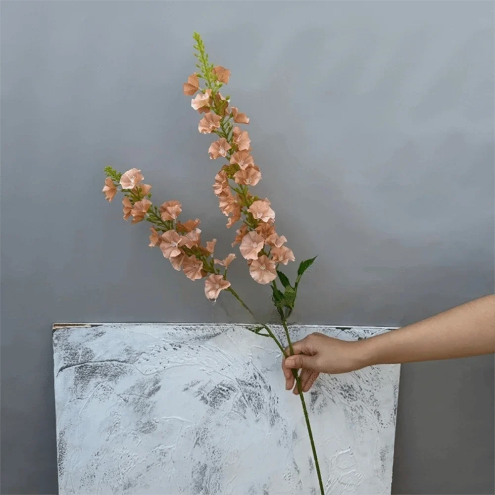 Pink Artificial Larkspur Silk Flowers – 2-Fork Faux Floral Stems