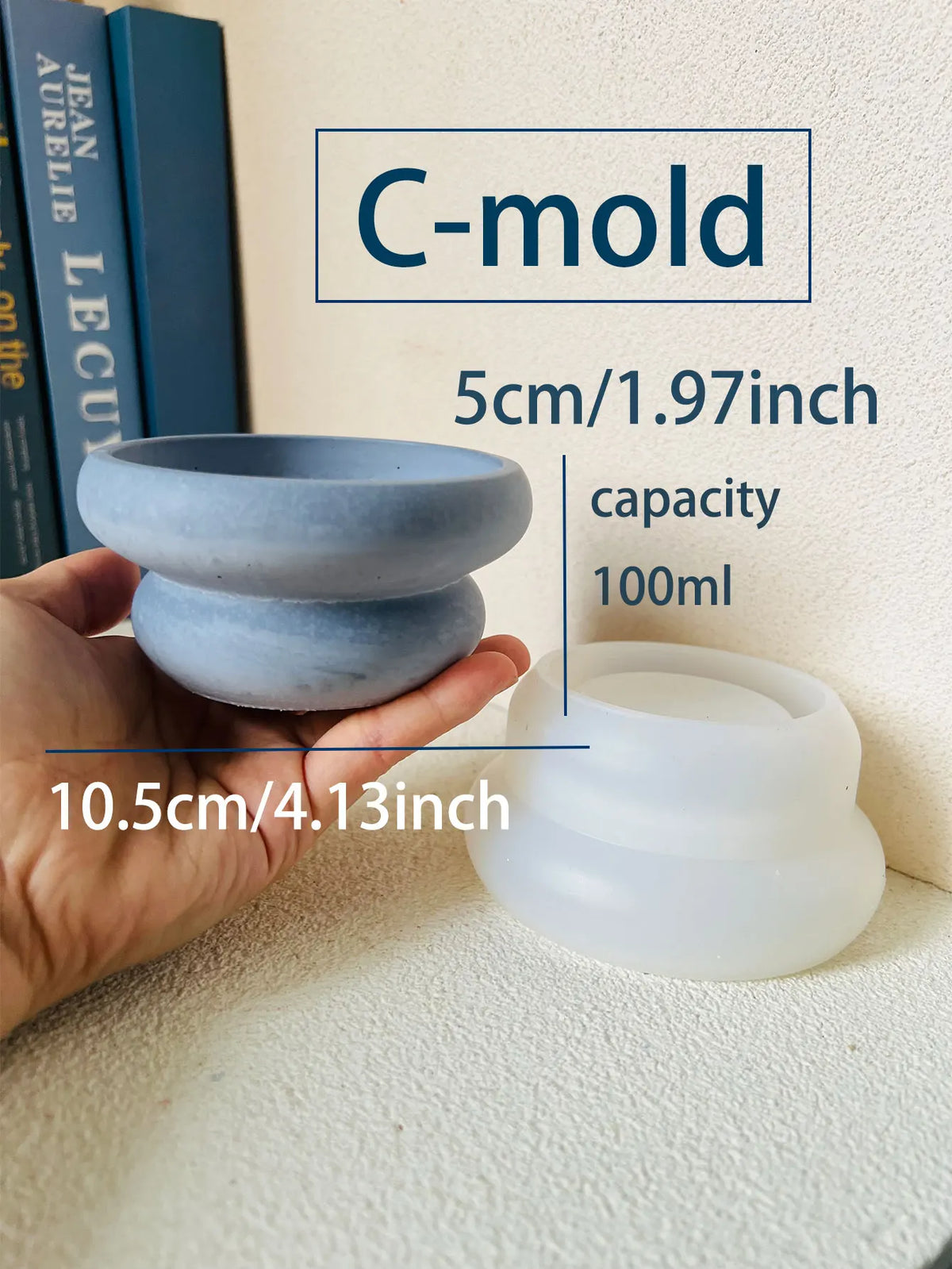 Silicone Candle Mold – Bubble Jar, Donut & Concrete Vessel
