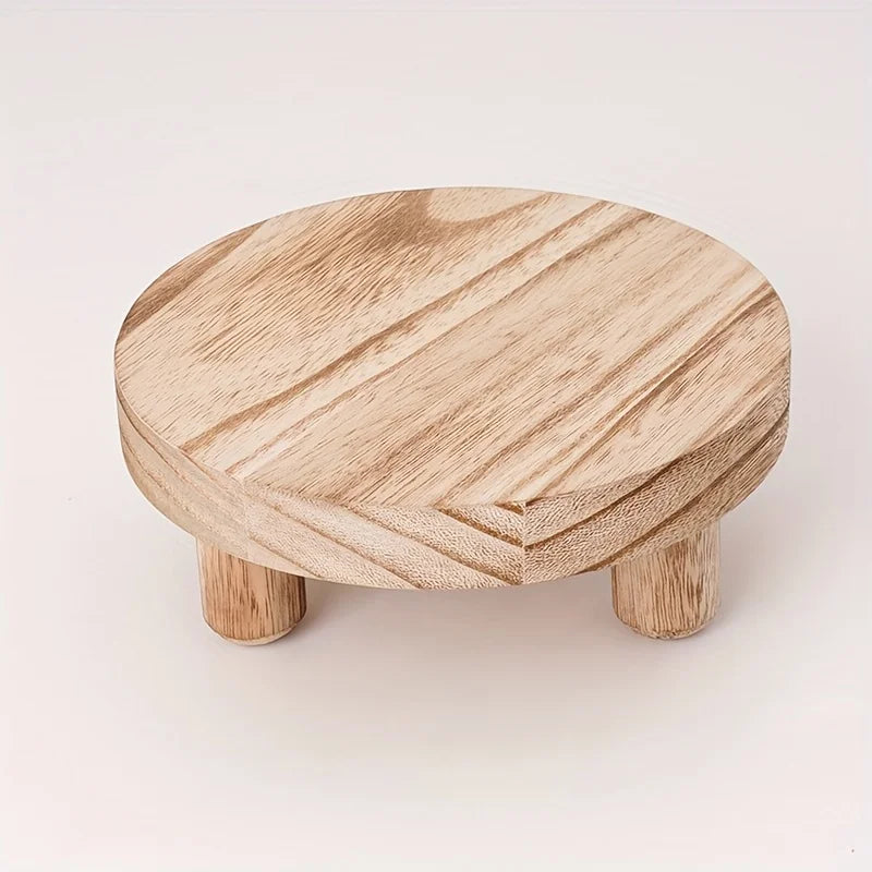 Wooden Display Stand – Plant Base & Bathroom Storage Tray