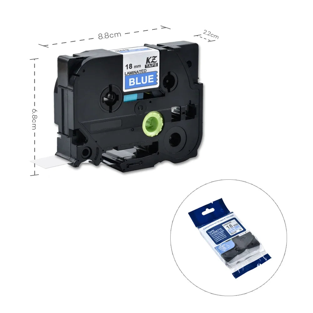 TZe-241 18mm Compatible Brother P-Touch Label Tape – 21 Colors