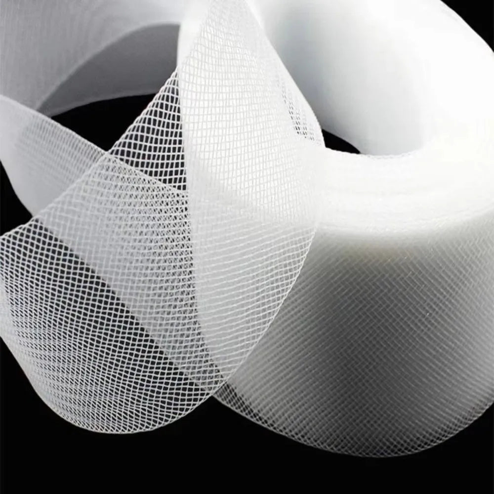 Stiff Horsehair Braid 50 Yards | Transparent Polyester Boning