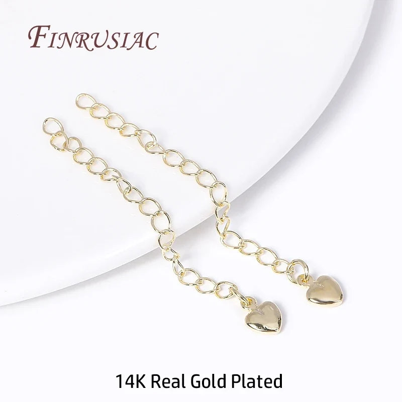 18K Gold Plated Brass Extension Chain Connectors | DIY Jewelry