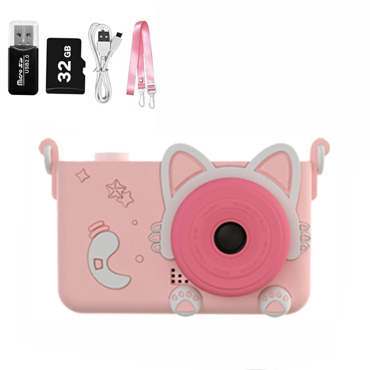Unicorn Kids Camera 1080P HD Dual Lens Digital Camera Ages 3–12
