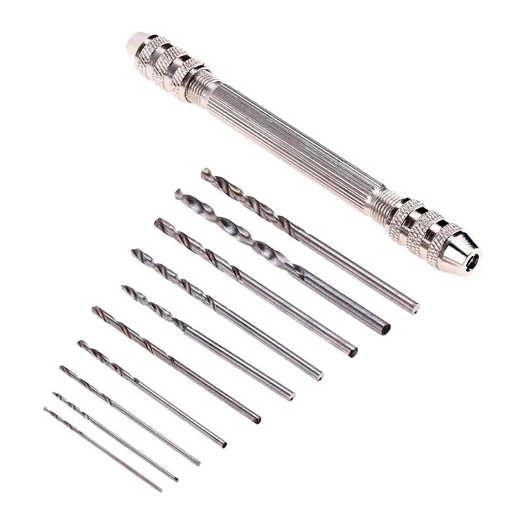 DAZZLEEX Mini Hand Drill with Bits – Portable Craft Drill 105mm