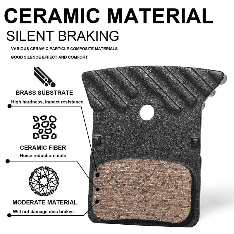 BUCKLOS Ceramic MTB Brake Pads for Shimano L05A K04S K05S