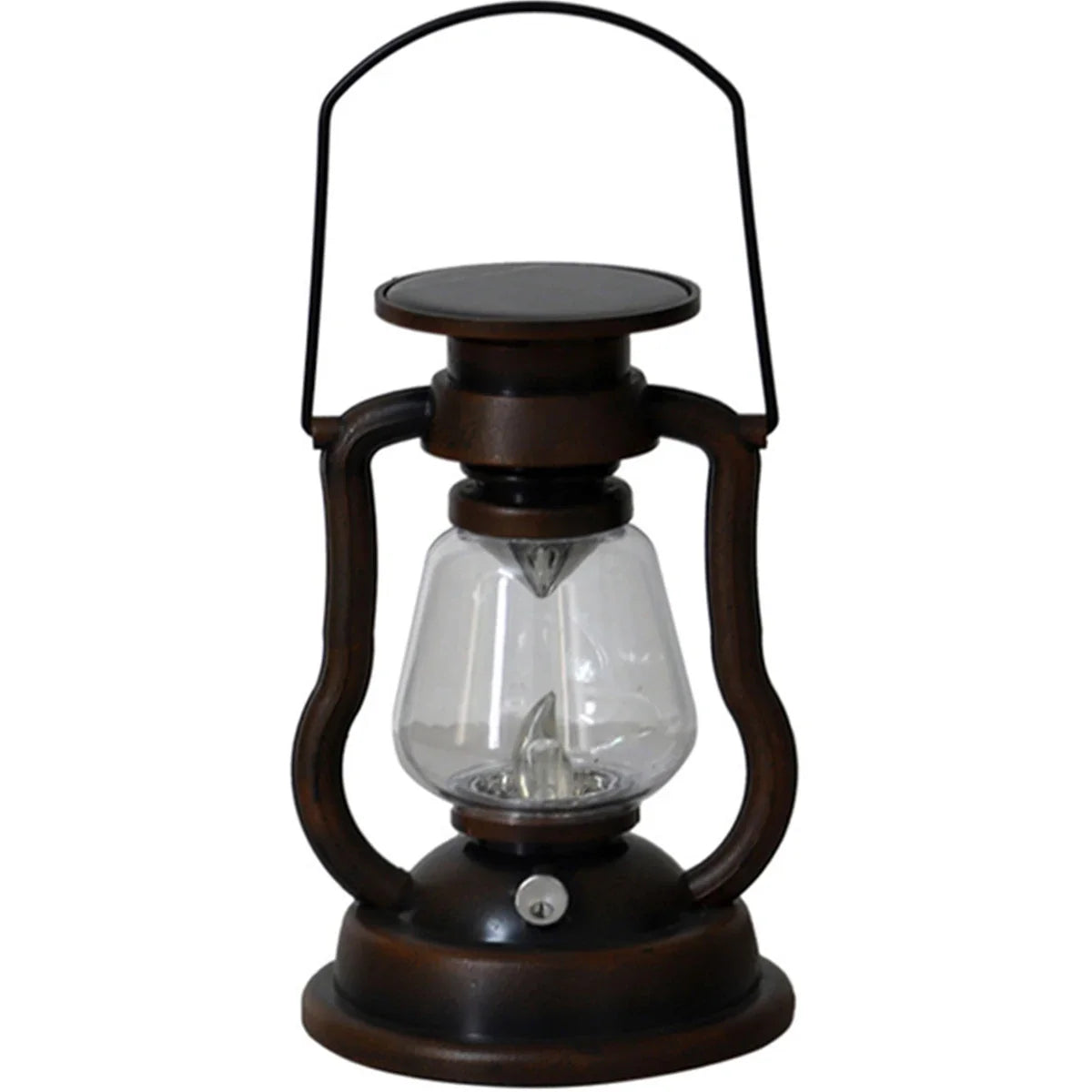 Retro Solar LED Hanging Lantern | Flickering Flameless Outdoor Light