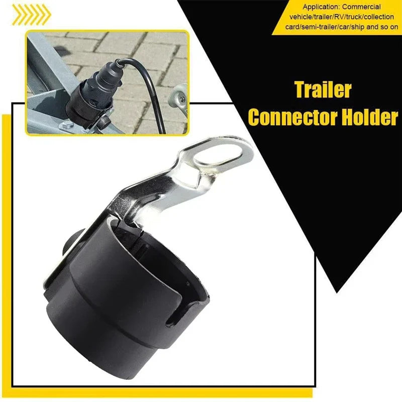 Universal Weatherproof Trailer Plug Holder 7–13 Pin Connector