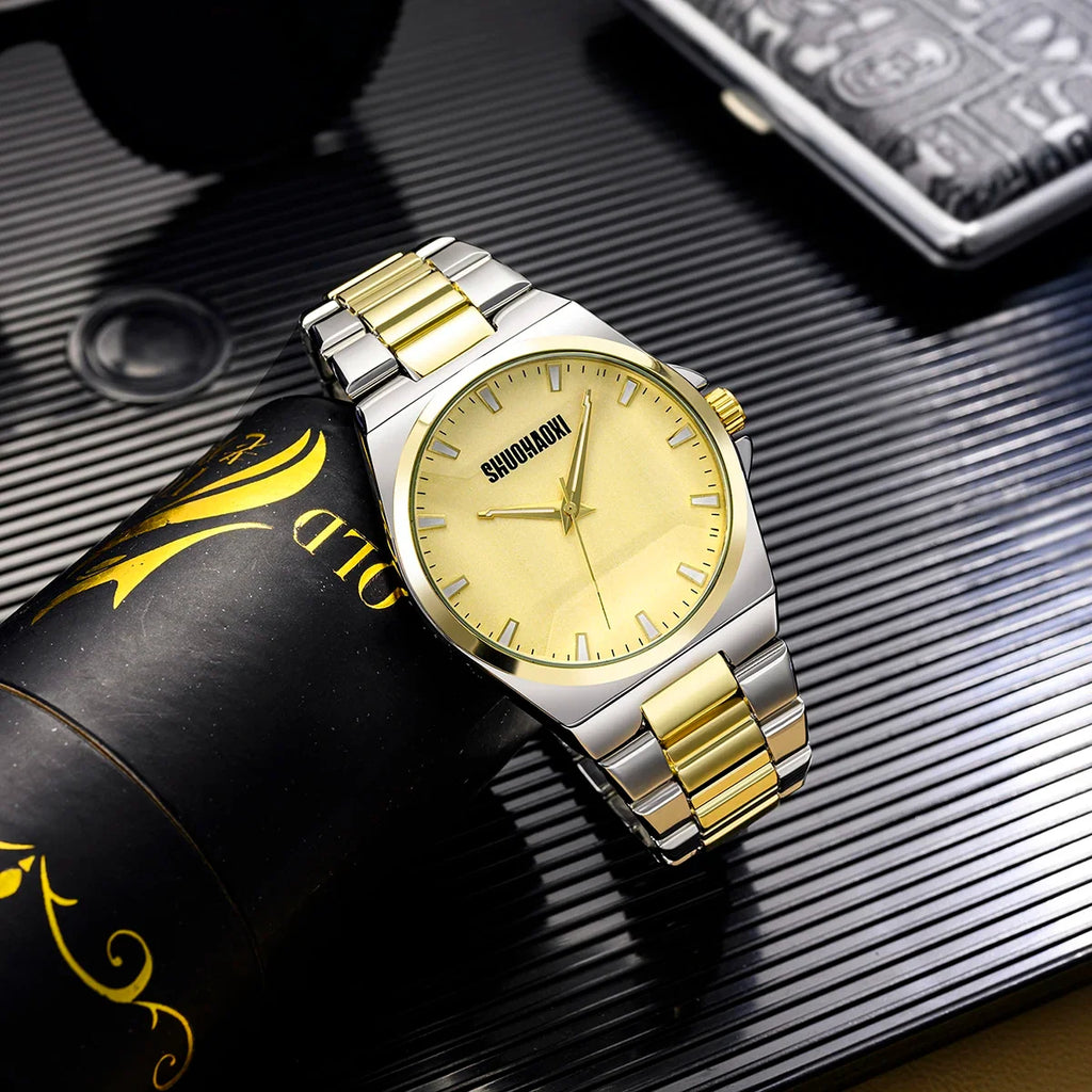 REBIRTH Men's Stainless Steel Quartz Watch – Waterproof