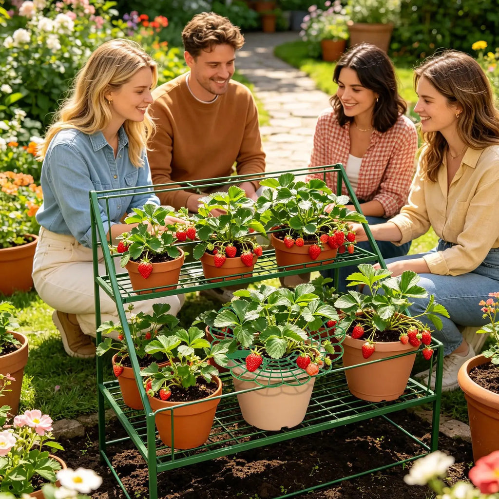 Strawberry Plant Stand Support Frame – Patio, Balcony & Yard