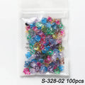 Resin Nail Art Charms – Fish, Shells & Dolphin Flat Back 30/100pcs