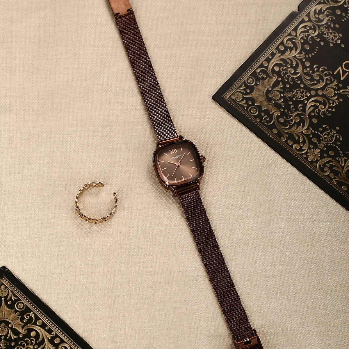 REBIRTH Women's Luxury Quartz Watch – Stainless Steel Band