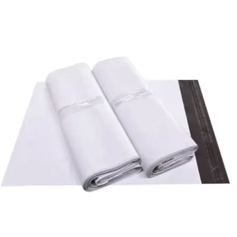 White Self-Seal Courier Bags – Bulk Plastic Mailing Pouches
